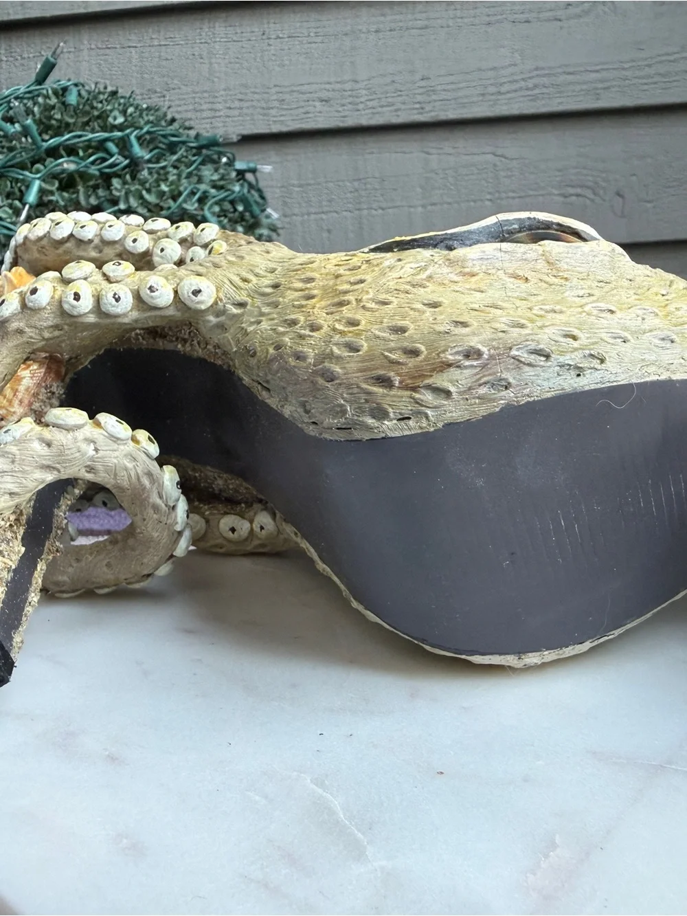 Octopus Tentacle Platform Heels in Sand